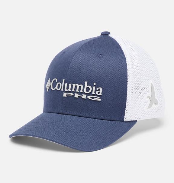 Columbia PHG Mesh Baseball Cap Men Blue Grey USA (US1497051)